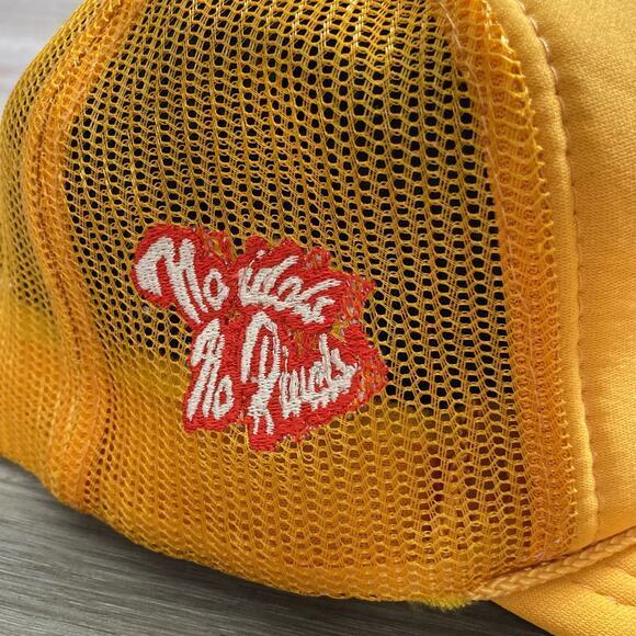 Vintage Otto Trucker Hat Yellow Mesh Snapback Cap Adjustable Unisex HTHN HSE - Picture 5 of 10